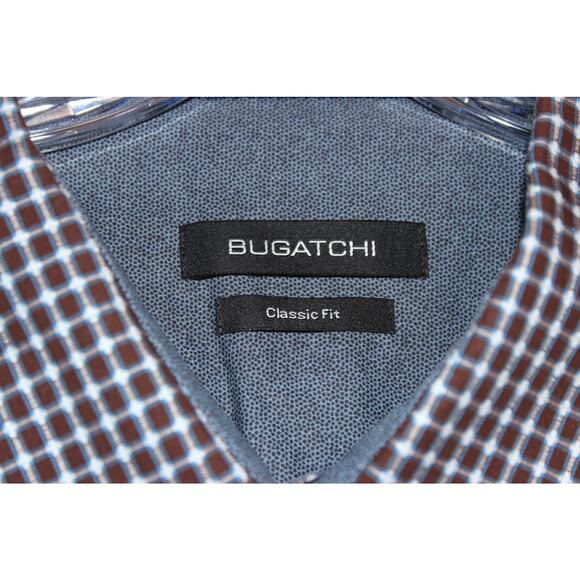 Bugatchi Mens Classic Fit Long Sleeve Button‎ Down Shirt Size XL - Picture 3 of 9